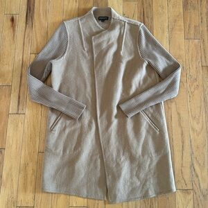 Repeat | Beige/Tan | Wool/Cashmere | Coat/Cardigan | Open Front | size L / EU 40
